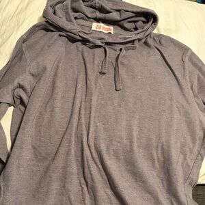 Michael Brandon Heather Gray Hooded Long-Sleeve Sweatshirt